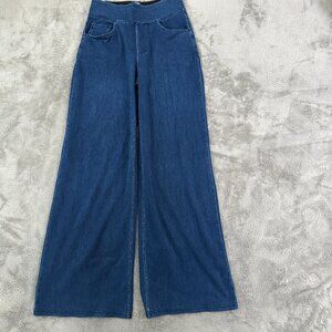 Halara Wide Leg Pull On Soft Stretchy Jeans Women's SMALL TALL Long